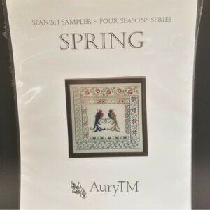 Spanish Sampler Cross Stitch Pattern Four Seasons Series SPRING AuryTM